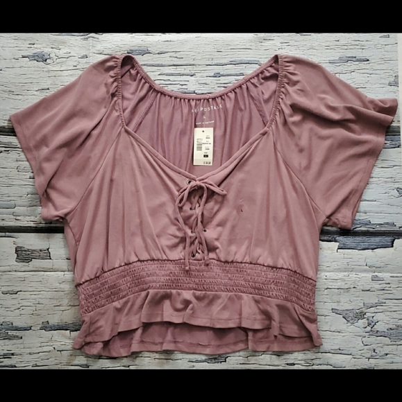 Aeropostale Tops - NWT Aeropostale Crop Top - Purple - Size L - Women